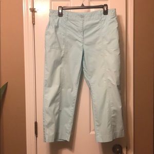 Talbots light blue Capri pants, Signature, 12P